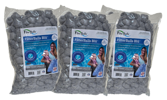 FilterBalls eBlu™ (3-pack) - For sand housings rated at 250 - 300 Lbs