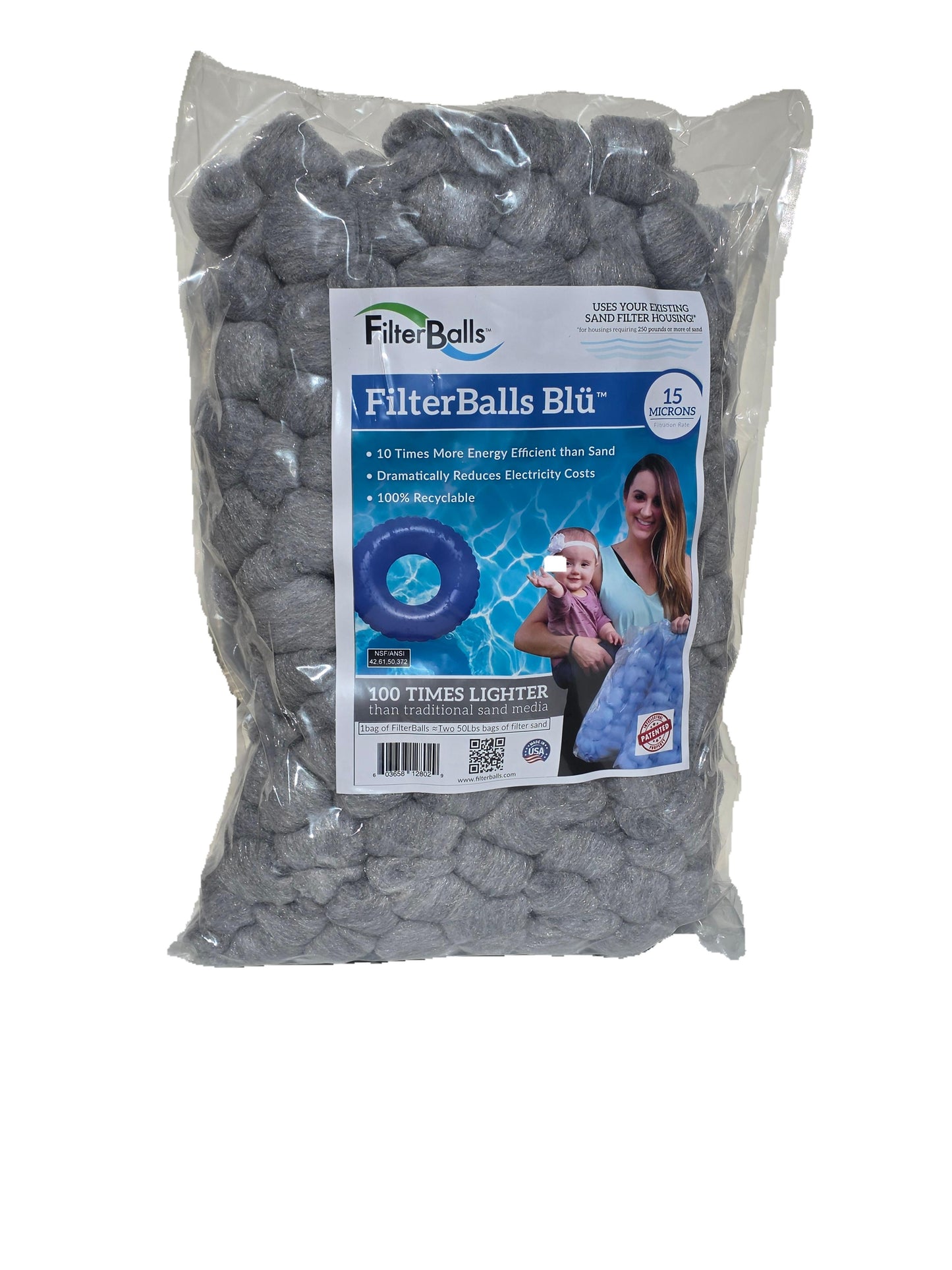 FilterBalls eBlu™ (Single Pack) - Two Bag Min. (no filter housings require only one bag)