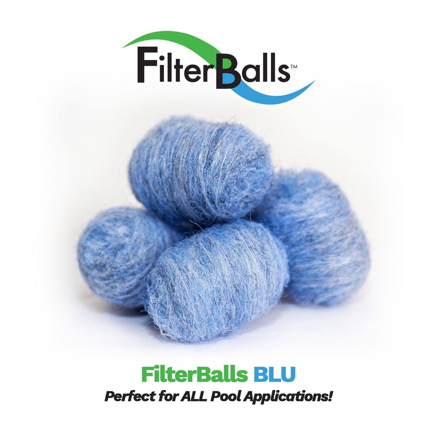 FilterBalls eBlu™ (4-Pack) - For sand housings rated at 300 to 400 Lbs