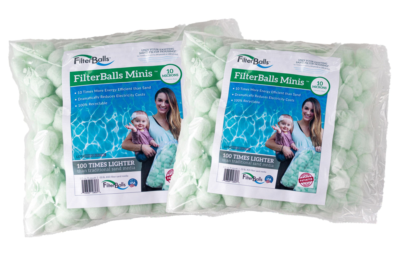 FilterBalls Minis (Two Pack) - Two Bag Min. (no filter housings require only one bag)