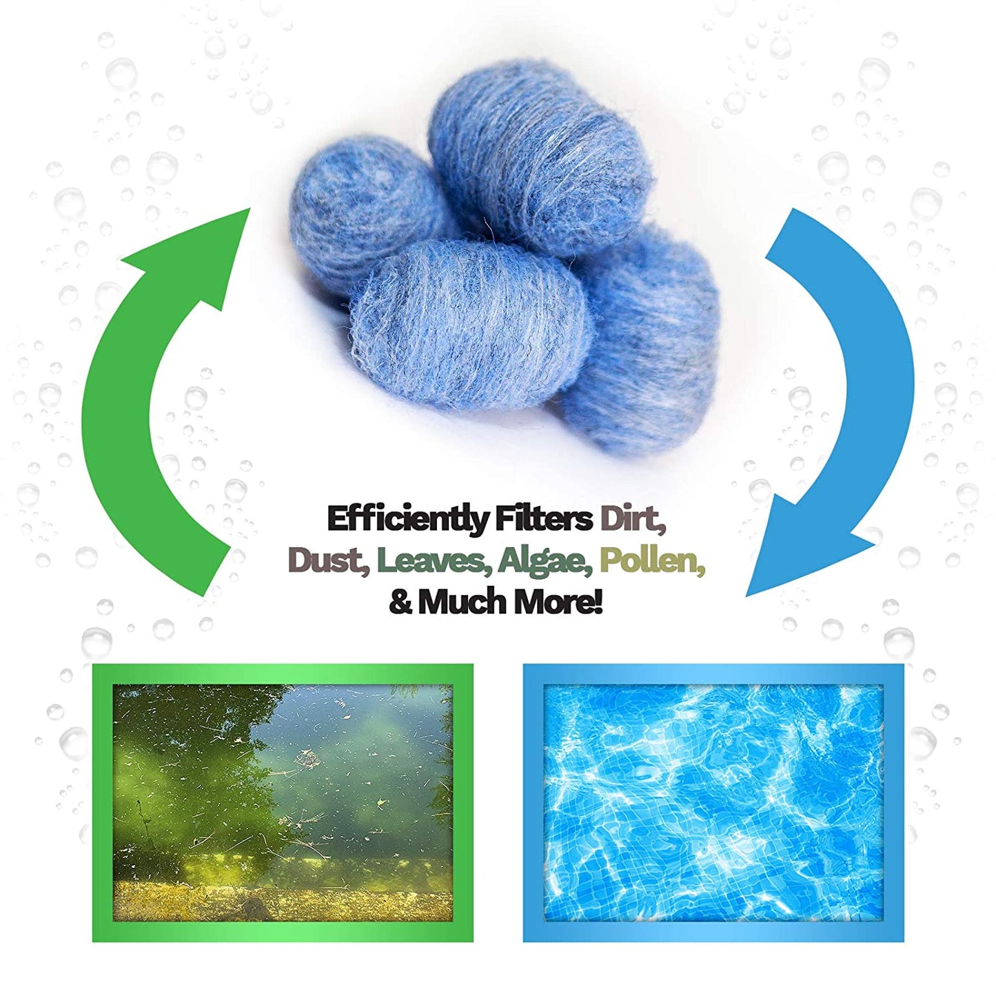 FilterBalls Blu™ (4-Pack) - For sand housings rated at 300 to 400 Lbs